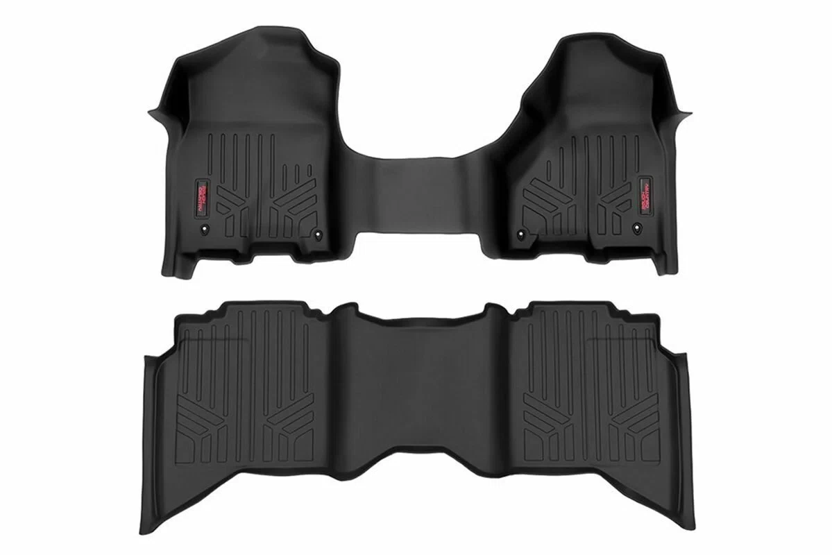 Fits Ram 1500 (2012-2018 & Classic) Floor Mats FR & RR Crew_Mega Cab M-31313